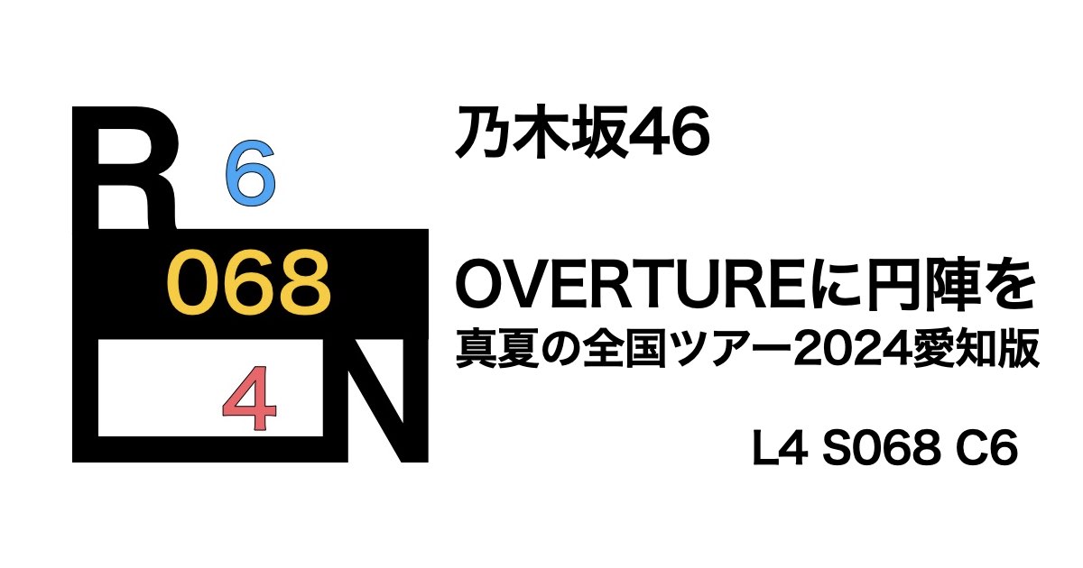 乃木坂46 「OVERTURE」に円陣を〜真夏の全国ツアー2024愛知版〜